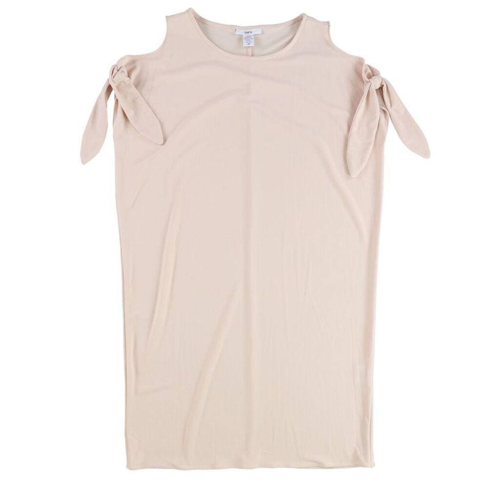 bar III Womens Tie Detail Shift Dress, Pink, L, DM